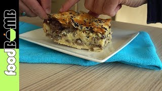 59 Kiymali Borek Maken Turkse borek met Gehakt  Foodbomb [upl. by Etnoled186]