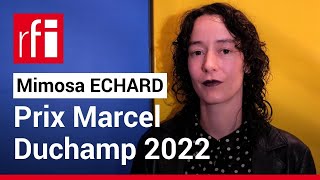 Le «tableau liquide» de Mimosa Echard prix Marcel Duchamp 2022 • RFI [upl. by Anecuza]