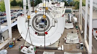 Belchentunnel Schweiz – TBM Herrenknecht Schwanau in Deutschland [upl. by Melvena]