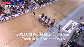 Live Watch 2023 UCI Track World Championships Qualifications Day 7 On FloBikes [upl. by Honna674]