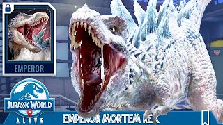 NEW WHITE MORTEM REX EMPEROR SKIN JURASSIC WORLD ALIVE [upl. by Gert]