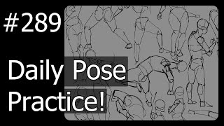 【Drawing Stream】Daily Pose Practice with POSEMANIACS【Learning to Draw One Day at a Time  289】 [upl. by Volnak]