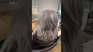 Shampooing Américain pour adoucir les cheveux gris de ma cliente 😍😍 Comment le préparez vous [upl. by Erual134]