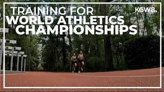 Nike athletes training at Beaverton HQ for World Athletics Championships [upl. by Jordan906]