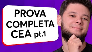 Prova Completa CEA parte 1 🚀 Primeira prova completa CEA de 2024 🙌🏻 Questões 100 atualizadas [upl. by Novert]