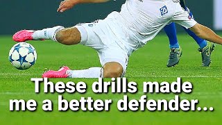 My BEST individual DEFENSIVE soccer drills I do alone [upl. by Novello789]