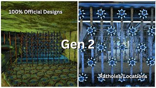 Top 5 Gen 2 RatholesBase Locations W Designs Updated  Ark [upl. by Sophi]