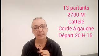 PRONOSTIC PMU QUINTÉ  VENDREDI 30 AOÛT À VINCENNES RÉUNION 1 COURSE 4 pronosticdujourcaro [upl. by Neelyhtak]