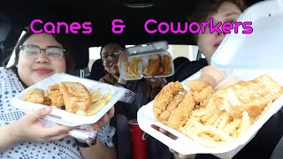 Canes and Coworkers Mukbang [upl. by Aitetel430]