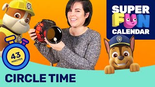 Super Fun Calendar  Circle Time with Ashley 5  Singing Story Telling and More [upl. by Scoter]