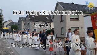 1° Heilige Kommunion Raeren am Pfingstsonntag 2024 [upl. by Assadah]