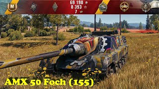 AMX 50 Foch 155  World of Tanks UZ Gaming [upl. by Eenafets]