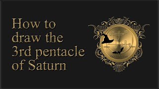 How to draw the 3rd pentacle of SaturnKey of Solomon More Solomons pentacles videos are below [upl. by Nehgaem]