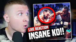 Viddal Riley BRUTALLY KOs Anees Taj  LIVE REACTION [upl. by Gainer892]