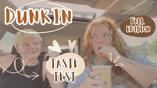 🎃Dunkin Donuts FALL Menu Taste Test🎃🍂 [upl. by Liuqa991]