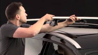 Thule 753 Rapid System with flush rail kit Video Demonstration  roofrackscouk [upl. by Lundin]