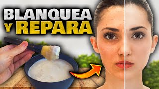 Úsalo para ACLARAR y BLANQUEAR la PIEL o Cara EN MINUTOS  Crema y Mascarilla Casera para Blanquear [upl. by Cerellia]