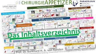 Inhaltsverzeichnis CHIRURGIE APPetizer STAND 18092023 [upl. by Dyoll]