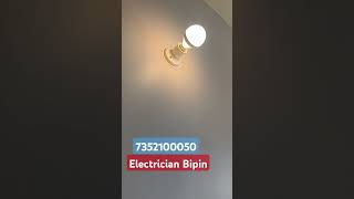 electric magic bulb installation in button holderBipin electric work centremotivation videoVira [upl. by Liamsi]