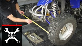 ATV Wheel Alignment  The Easy Way to Adjust the Toe amp Align the Front End [upl. by Llennol]