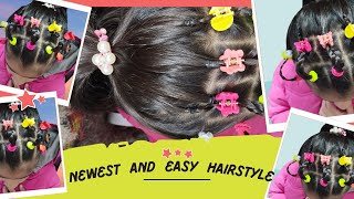 Beautiful Braided Headband Baby Girl Hairstyle Cutest And Easy Hairstyletrending youtube viral [upl. by Idihc517]