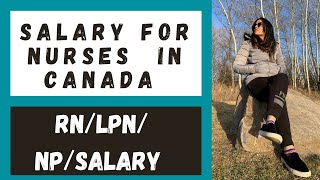 Salary for Nurses in Canada RN LPN NP  Nursing pay Ontario [upl. by Enilatan]