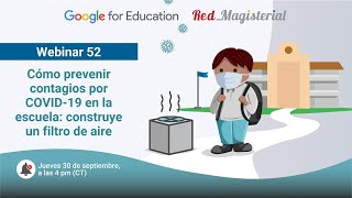 W52 Cómo prevenir contagios por Covid 19 en la escuela construye un filtro de aire [upl. by Imoen753]