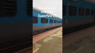 Wag9 pulling Intercity SuperFastEx Coimbatore to Chennai [upl. by Etnoel]