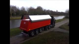 Jansen Hydrauliek Service BV  JHS Multikappen op Kempf Trailer [upl. by Mareah]