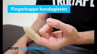 TRUETAPE® Fingerkuppe bandagieren  Anleitung mit dem Fingerverband [upl. by Einotna]