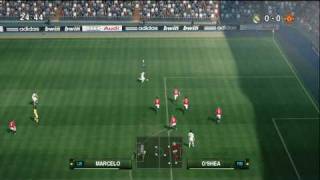 PES 2010  Real Madrid vs Man Utd Highlights [upl. by Rostand539]