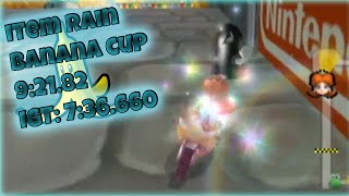 Mario Kart Wii Item Rain  Banana Cup 736660 WORLD RECORD [upl. by Naujahs]