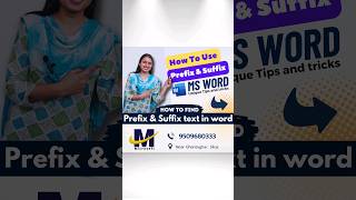 How To Find Prefix And Suffix Text In MS Word Use Prefix Or Suffix In Word msexcelwire [upl. by Trebor]