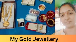 My Gold Jewellery Collection Latest Gold Jewellery DesignsLight Weight Gold Jewellery Designs [upl. by Hadria]