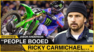 “People Booed Ricky Carmichael…”  Jason Anderson on Anaheim 2 [upl. by Adnilahs]