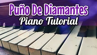 Como Tocar Puño De Diamantes  Duelo  Piano Tutorial De Karaoke [upl. by Lilyan]