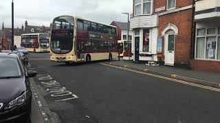 EYMS 748 departs Bridlington Bus Station with a 4 service to New Pasture Lane via Old Town [upl. by Whiffen]