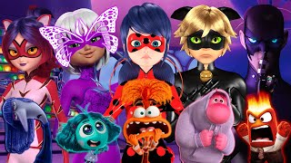 QUAL EMOÇÃO COMANDA os Personagens de Miraculous amp Divertida Mente 2 [upl. by Jermayne]