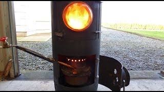 Fantastic diy waste Oil and Wood burning stove heater [upl. by Akili]