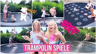 10 ARTEN VON TRAMPOLIN SPIELEN bei Langeweile BFF MaVie Family [upl. by Attenauqa]