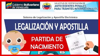 Cómo LEGALIZAR y APOSTILLAR Partida de Nacimiento ✅【ACTUALIZADO】 [upl. by Sherilyn]