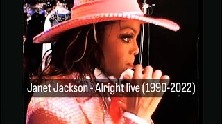 Janet Jackson  Alright live 19902022 [upl. by Eadahs]