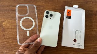 Spigen Ultra hybrid Magfit white Case for Iphone 15 Pro Max [upl. by Landers441]