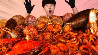 ENG SUBMassive Spicy Seafood Boil Braised Eating Mukbang🔥Korean Seafood ASMR 후니 Hoony Eatingsound [upl. by Gordon]