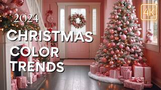 Top 10 Christmas Decor Color Trends for 2024 You MUST Try  Unique Ideas for a Festive Home [upl. by Eneleoj]