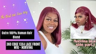 THE BEST 360 LACE WIG Outre 360 Edge 13X4 Lace Front Wig quotNORVINAquot  EBONYLINECOM [upl. by Eleonore387]