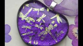 G amp J Stained Glass Dichroic Jewellery Slideshow [upl. by Combe]