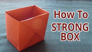 How to make a strong box from paper  DIY  Do it Yourself Origami [upl. by Ennahteb908]