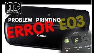 Solusi Error E03 open the paper output tray canon MP287 [upl. by Neih]