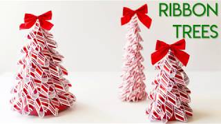 Easy DIY 3D Ribbon Trees [upl. by Jermaine312]